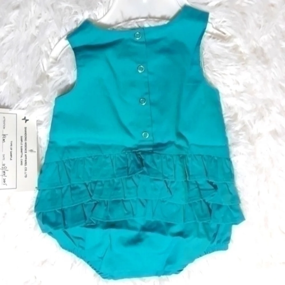 Nursery Rhyme Ruffled Bottom Romper-Size 0-3Months